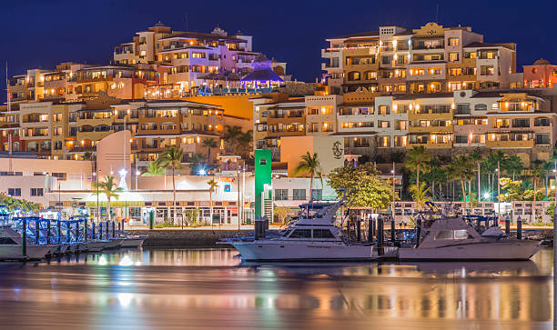 Nightscape of Cabo San Lucas Marina