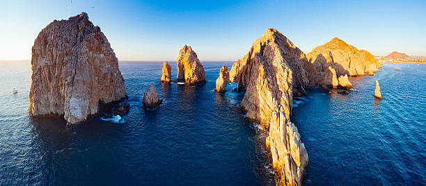 Panoramic Aerial View of Cabo San Lucas in Baja california Sur, Mexico.