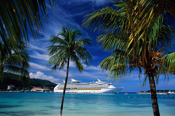 Ocho Rios, Jamaica piers in the morning